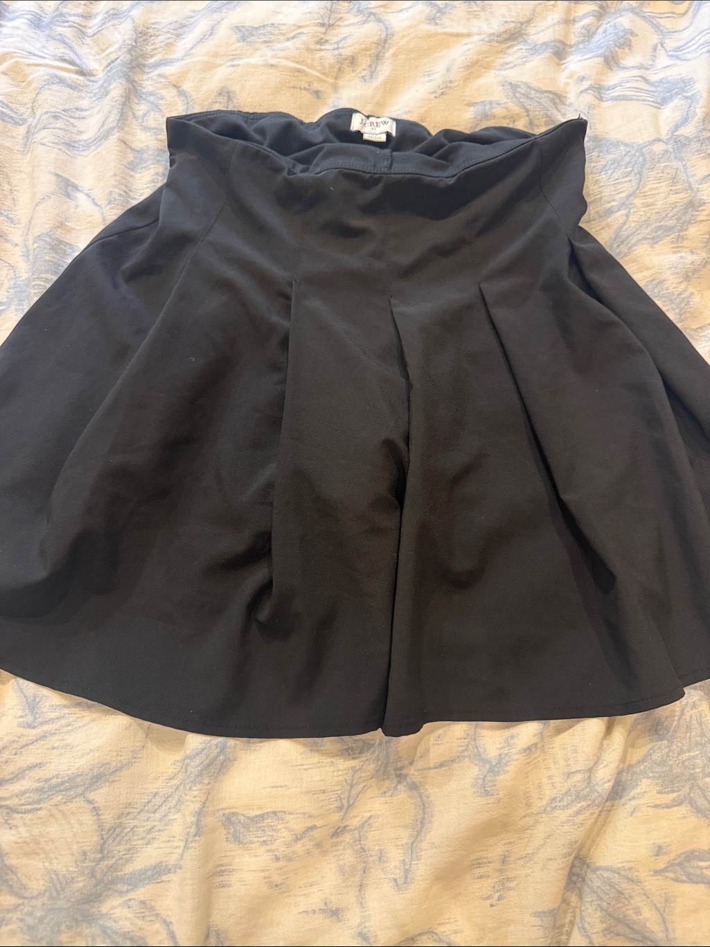 J. Crew Black Circle Skater Skirt